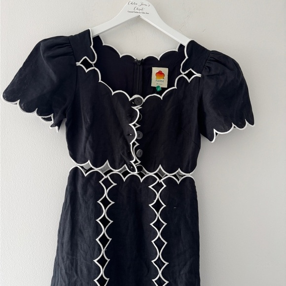 FARM RIO Black Short Sleeve Lenzing Maxi Dress XS - Picture 8 of 10